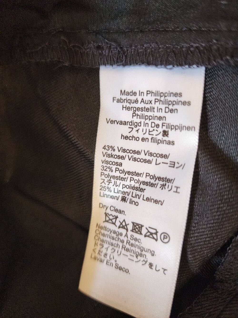 NWT J.Crew Stella Pant in Gramercy Linen Blend Black Size 4 - Picture 6 of 9